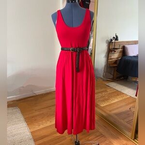 Red ballerina dress; size S, NWT